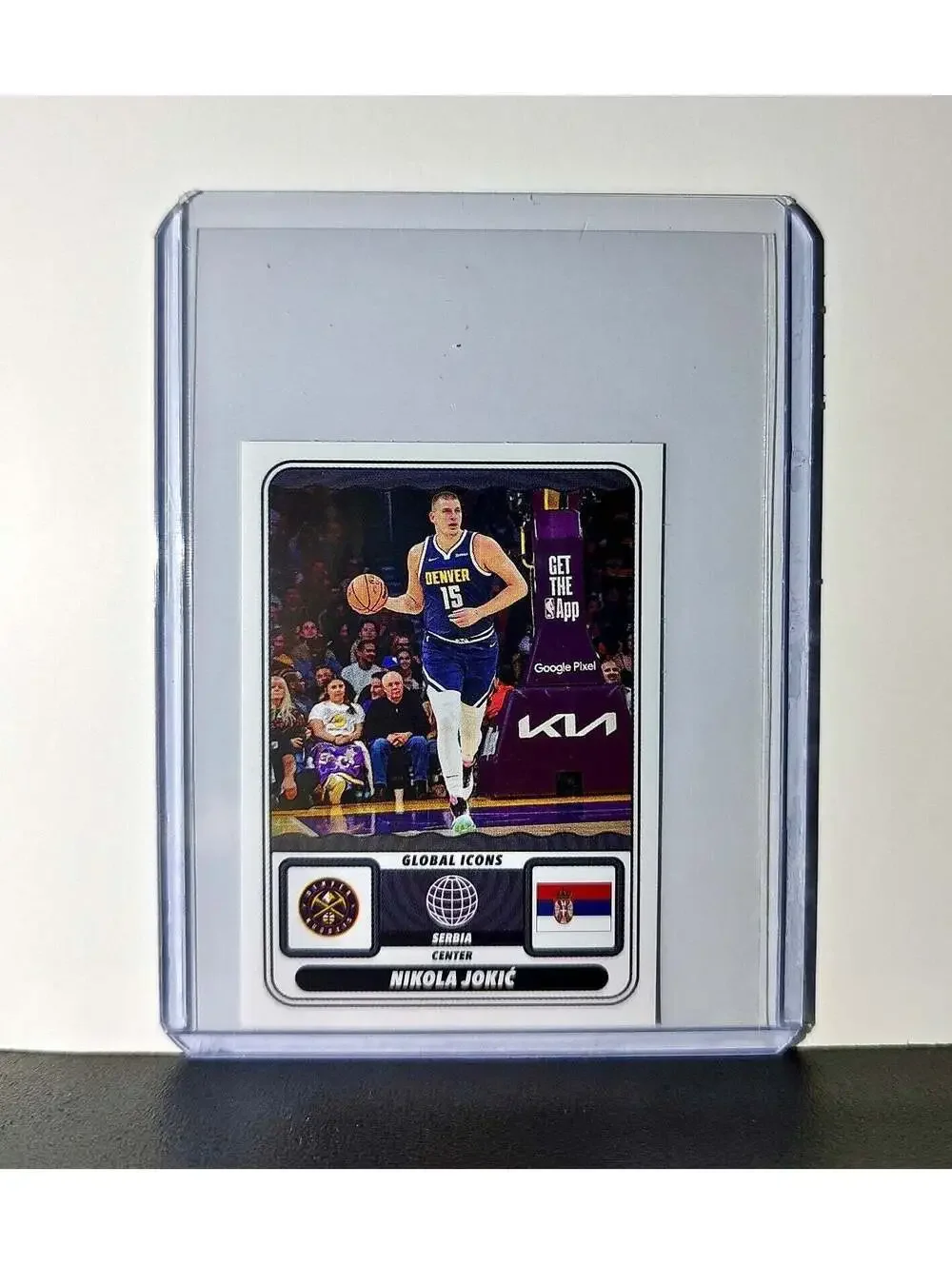 Nikola Jokić Global Icons 2024-25 Panini NBA #69 Sticker Card Denver Nuggets